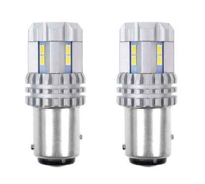 Set 2 becuri stop frana LED 12-24V P21/5W, BAY15d, Canbus, 02450 Amio