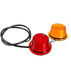 Set 2 bucati modul LED NEON, rosu cu galben, pentru lampi gabarit, cablu 700mm, MDPC2624 Horpol