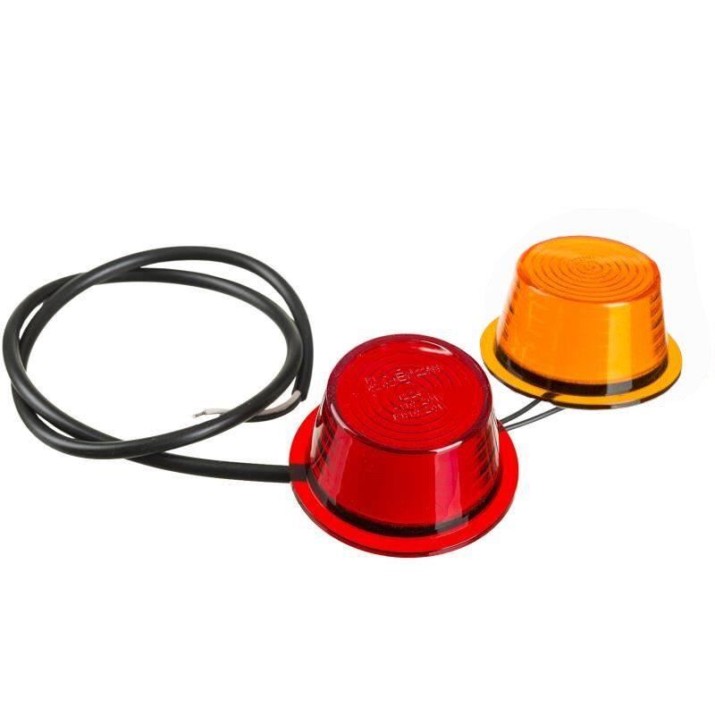 Set 2 bucati modul LED NEON, rosu cu galben, pentru lampi gabarit, cablu 700mm, MDPC2624 Horpol