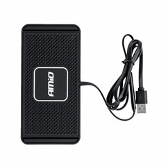 Suport bord antiderapant, cu incarcare rapida, 16x7cm, QC 3.0A, 3000mA, 15W, cablu 1m, 03144 Amio