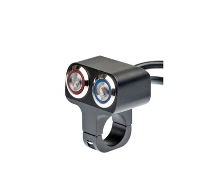 Intrerupator 2 butoane, ON/OFF, aluminiu, scuter, atv, prindere pe ghidon, WG12