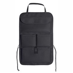 Organizator spate scaun cu buzunare, premium, negru, 06520 Compass