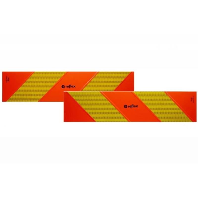 Placa reflectorizanta vehicul scurt (in dungi) 565x130mm 4001MUK Reflex Placa reflectorizanta vehicul scurt (in dungi) 565x130mm 4001MUK Reflex
