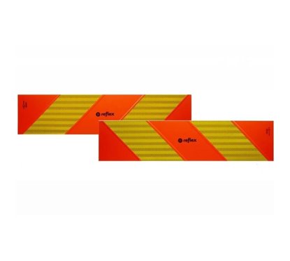 Placa reflectorizanta vehicul scurt (in dungi) 565x130mm 4001MUK Reflex