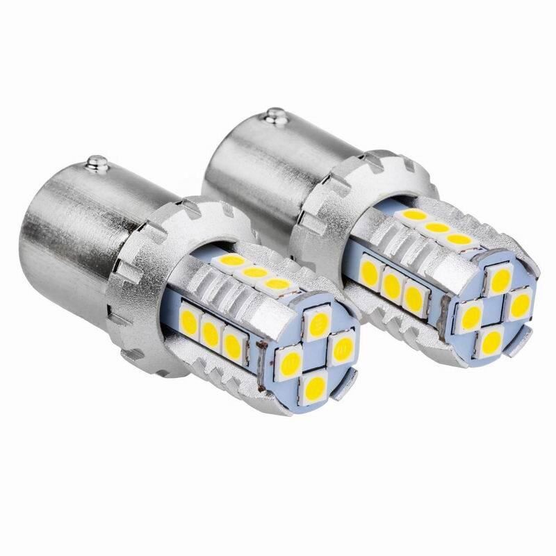 Set 2 becuri semnalizare 16 LED-uri, 12-24V, P21W BA15s Canbus, 02796 Amio Set 2 becuri semnalizare 16 LED-uri, 12-24V, P21W BA15s Canbus, 02796 Amio