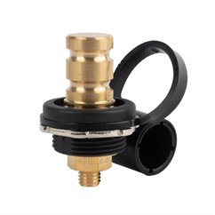 Borna auxiliara alimentare baterie, 250A, 12V-48V, surub M10, 3/8, negru minus cu capac, acces rapid, 03813 TruckLed