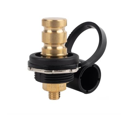 Borna auxiliara alimentare baterie, 250A, 12V-48V, surub M10, 3/8, negru minus cu capac, acces rapid, 03813 TruckLed