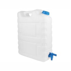 Canistra apa potabila 20L, cu robinet plastic detasabil, alba, atestata alimentar, 86561 Carmotion