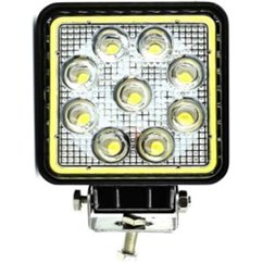 Proiector lucru 108x108, LED, 9-30V / 27W, 2200lm, 2 functii, cu pozitie, AngelEye WL27wSq