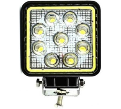 Proiector lucru 108x108, LED, 9-30V / 27W, 2200lm, 2 functii, cu pozitie, AngelEye WL27wSq