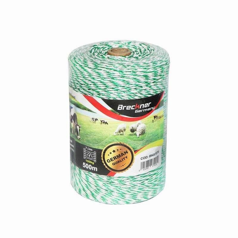 Rola fir alb cu verde, fi2.5, 4x0.2mm, 500m, BK87576