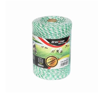 Rola fir alb cu verde, fi2.5, 4x0.2mm, 500m, BK87576