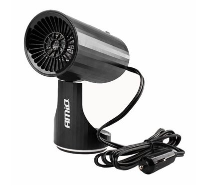 Ventilator 12V, 2 in 1, aeroterma dezghetare parbriz, tip feon, rotund 150W 02898 Amio