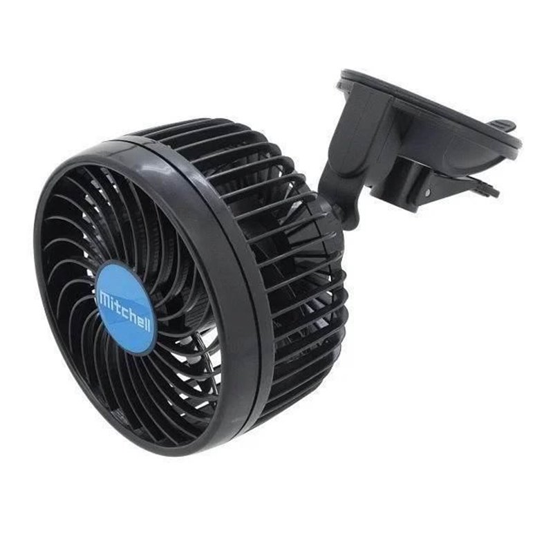 Ventilator 12V, fi15cm, 2 viteze, prindere ventuza, 61008 CarCo 