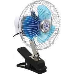 Ventilator 12V, fi17cm, metalic, prindere clips, 42165 CarCo