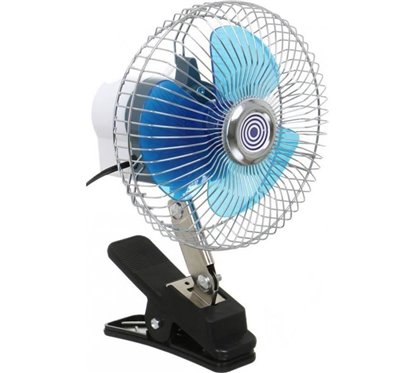 Ventilator 12V, fi17cm, metalic, prindere clips, 42165 CarCo