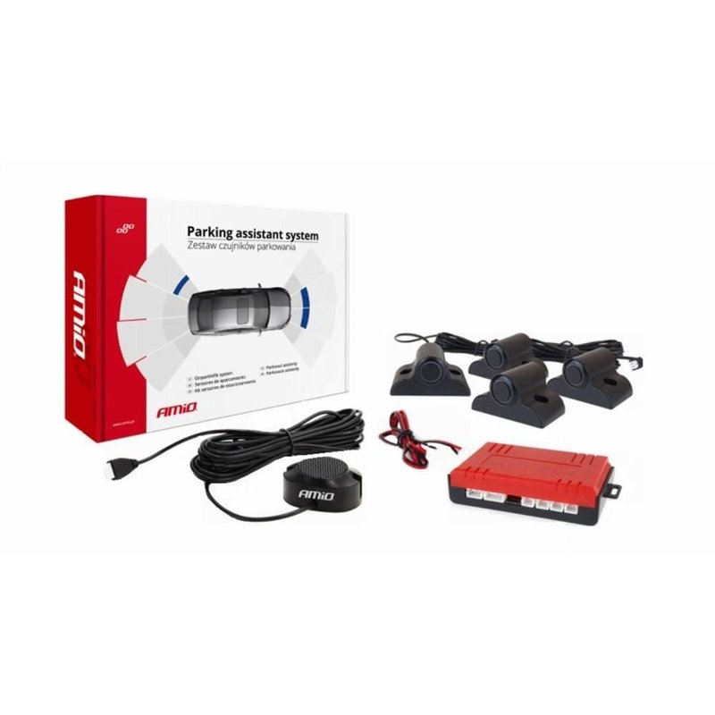 Senzori parcare 4, alarma sonora, Truck, Van, montare bara, 02278 Amio