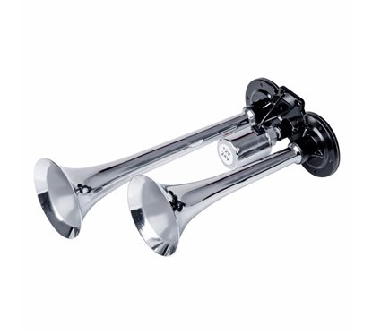 Claxon 12-24V, pe aer, 2 pipe, 30cm, 03617 Amio
