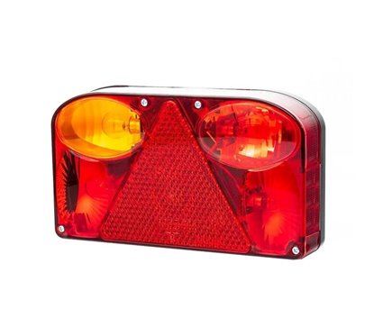 Lampa spate 238x138, 5 functii cu triunghi si ceata, stanga, FT-088 LPM Bajonet cu mufa 5 pini, Fristom