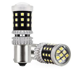 Set 2 becuri semnalIzare cu LED 12-24V P21W BA15s Canbus 02799 Amio