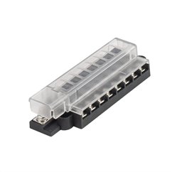 Cutie sigurante plate 8 cai, maximum 30A, cu capac protectie, 03837 Amio 