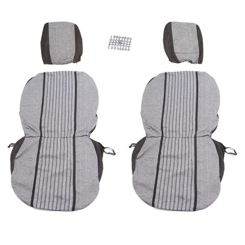 Set huse auto, 2 locuri, stofa, negru cu gri, DLZ10, Dealiz Set huse auto, 2 locuri, stofa, negru cu gri, DLZ10, Dealiz