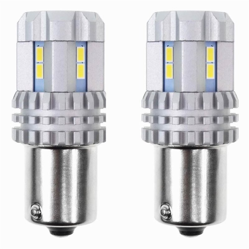 Set 2 becuri semnalizare 12 LED-uri, 12/24V, P21W, Canbus 02449 Amio