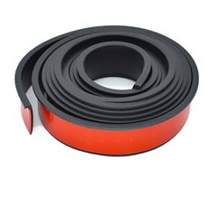 Cheder ornament protectie aripa, 30x7mm, tip L, negru, set 4 bucati x 1.6m, FS-7012