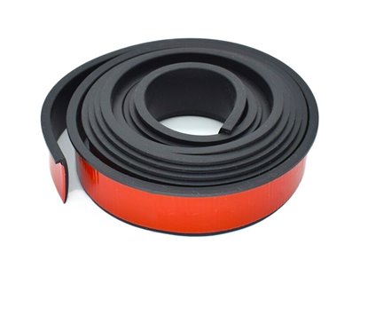 Cheder ornament protectie aripa, 30x7mm, tip L, negru, set 4 bucati x 1.6m, FS-7012