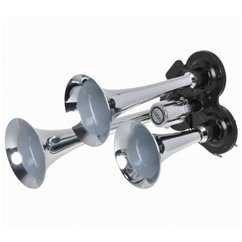 Claxon 12/24V, pe aer, 3 pipe, 31cm BK60104 H.L HornTech