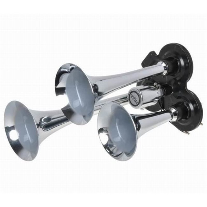 Claxon 12/24V, pe aer, 3 pipe, 31cm BK60104 H.L HornTech
