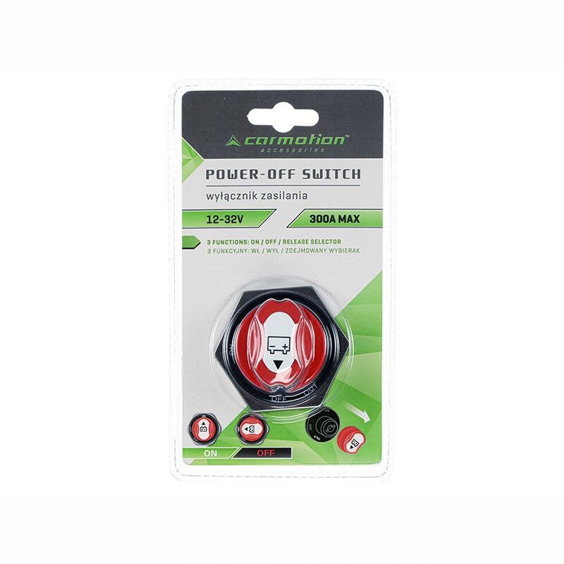 Contact general heblu 12-32V, 300A, On-Off-Out, fi5.2cm, 83025 Carmotion