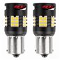 Set 2 becuri semnalizare, 24 LED-uri SMD3020, 12-24V, 1156 BA15S P21W, R10W, R5W, cu ventilator, Canbus, alb, Pro Series 03721 A