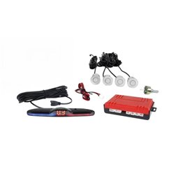 Set 4 senzori parcare cu ecran Max LED, senzori argintii fi22, 02288 Amio