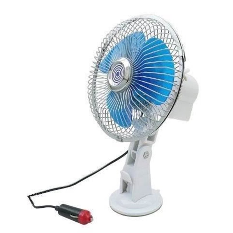 Ventilator 12V, fi18cm, metalic, prindere cu ventuza 42567 CarCo