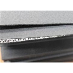 Coala clingherit cu insertie metalica, 2,0 mm, 0,5x1m, gri VB95