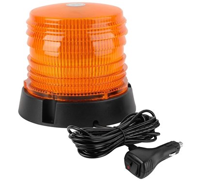 Girofar 12V/24V h128, fi160, LED72-mag, 11 functii, intrerupator 2 butoane, Strobo VS-0172 12/24V