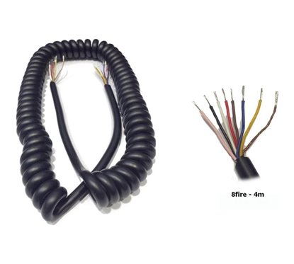 Cablu electric spiralat 8 fire, 4m, PS8/7x0.75+1.0/4m