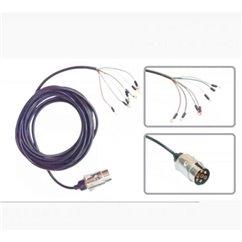 Fisa metal 7pini cu cablu 12m, yly PM12*7/WK