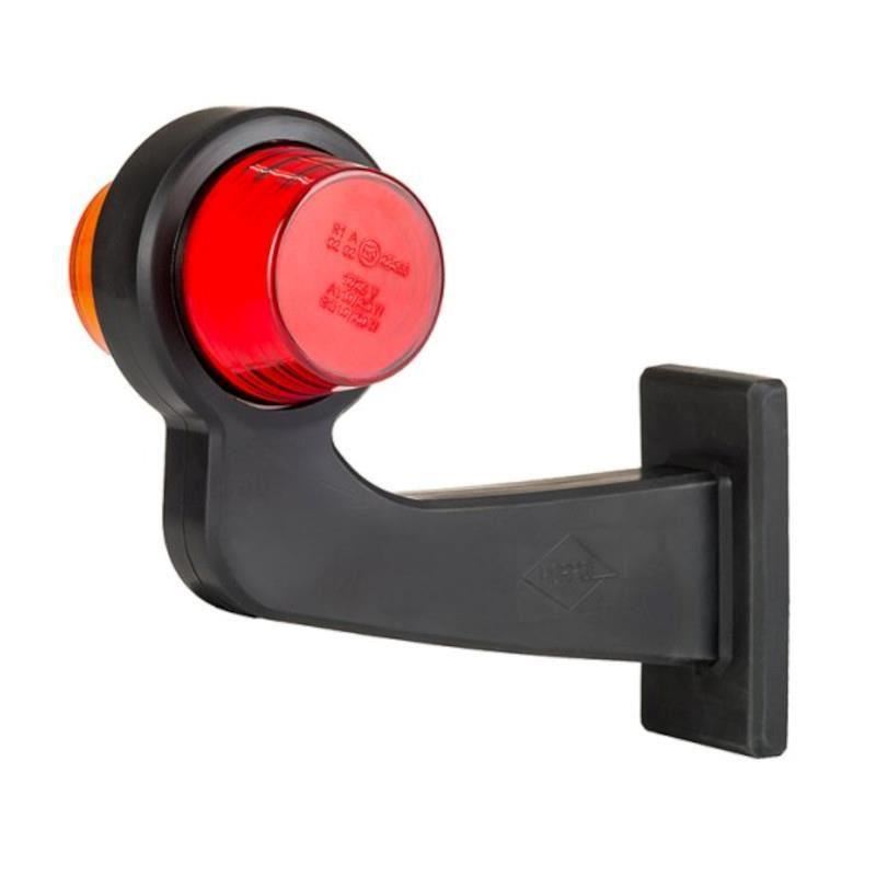 Lampa gabarit cu brat 192mm, cu cot, galben cu rosu, LED tip NEON, stanga, LD 2625 Horpol Lampa gabarit cu brat 192mm, cu cot, galben cu rosu, LED tip NEON, stanga, LD 2625 Horpol