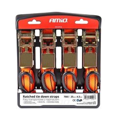 Set 4 bucati chinga fixare marfa 4.5m, 700kg, 02496 Amio