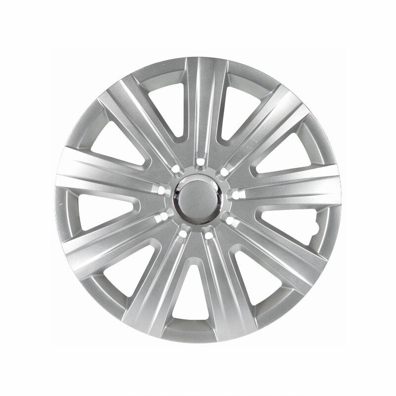 Set 4 capace roti 14inch, Magnum Pro, argintiu cu inel cromat, Argo Set 4 capace roti 14inch, Magnum Pro, argintiu cu inel cromat, Argo