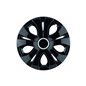 Set 4 capace roti 15inch, Top, negru cu inel cromat, Jestic Set 4 capace roti 15inch, Top, negru cu inel cromat, Jestic