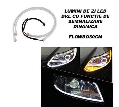Banda flexibila LED DRL 30cm cu pozitie si semnalizare dinamica FLOWBO30CM