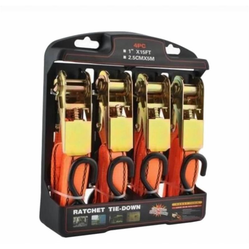 Chinga fixare marfa, 6m/25mm, 700kg, portocalie, 4 bucati/set L22 Chinga fixare marfa, 6m/25mm, 700kg, portocalie, 4 bucati/set L22