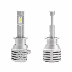 Set 2 becuri H1, LED CSP, 10-16V, 40W, 6500lm, 6500K, extra 400% putere, X1 Series, 02963 Amio