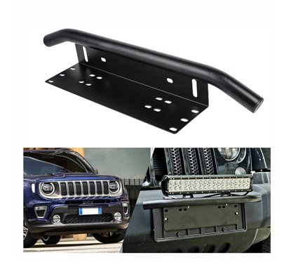 Suport proiectoare, mini bullbar cu suport numar, AKC8002 TruckLed