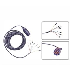 Fisa plastic 7pini cu cablu 12m, yly Hybsz PP12*7/WK