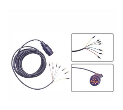 Fisa plastic 7pini cu cablu 12m, yly Hybsz PP12*7/WK