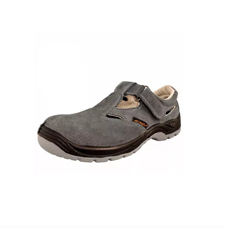 Pantofi de protectie tip sandale, confortabili, cu bombeu metalic, cu talpa antialunecare si rezistenta la ulei, marimea 41, AD Pantofi de protectie tip sandale, confortabili, cu bombeu metalic, cu talpa antialunecare si rezistenta la ulei, marimea 41, AD